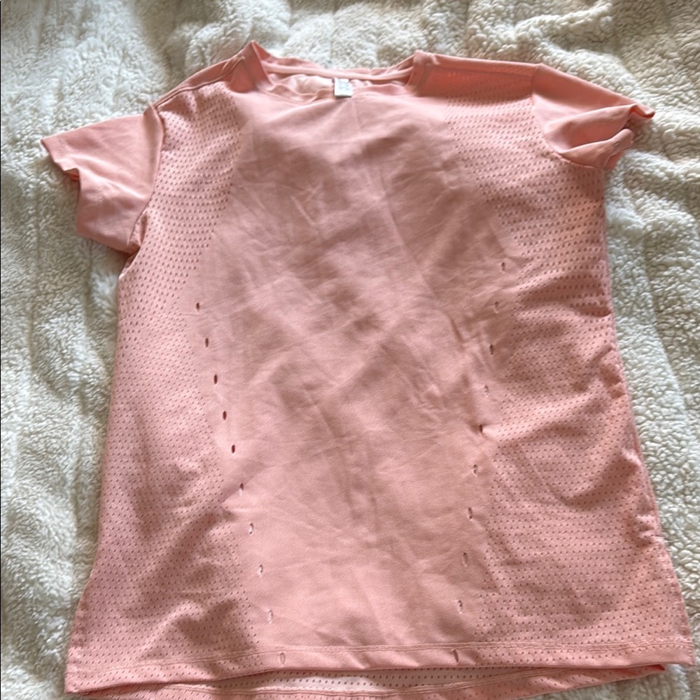 adidas Pink Short Sleeve Tee for running
